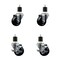 Service Caster 3'' SS Soft Rubber Wheel Swivel 1-7/8'' Expanding Stem Caster Set 2 Brakes, 4PK SCC-SSEX20S314-SRS-2-TLB-2-178 - alternate 1